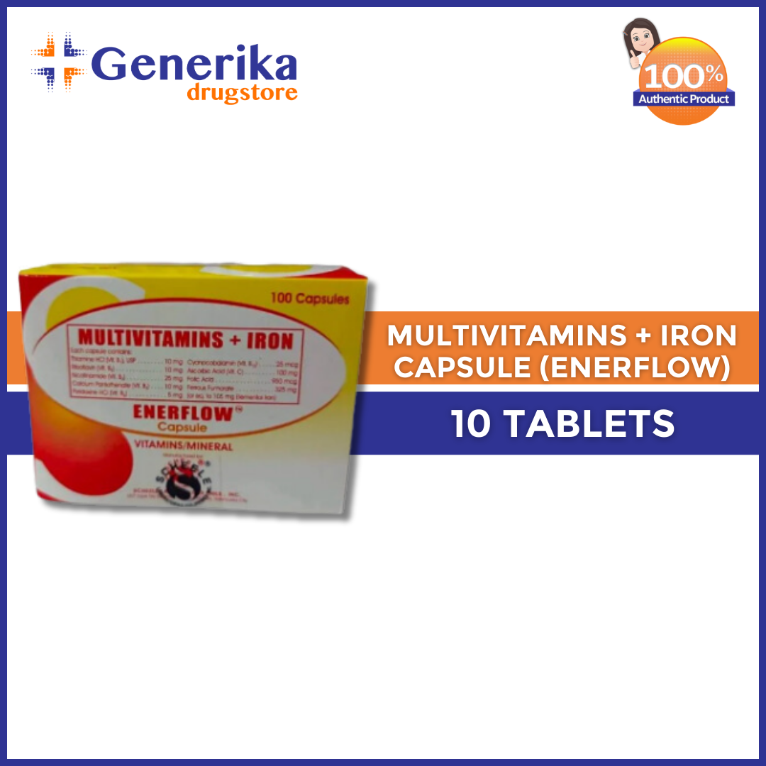 Enerflow Multivitamins + Iron Capsule Lazada PH