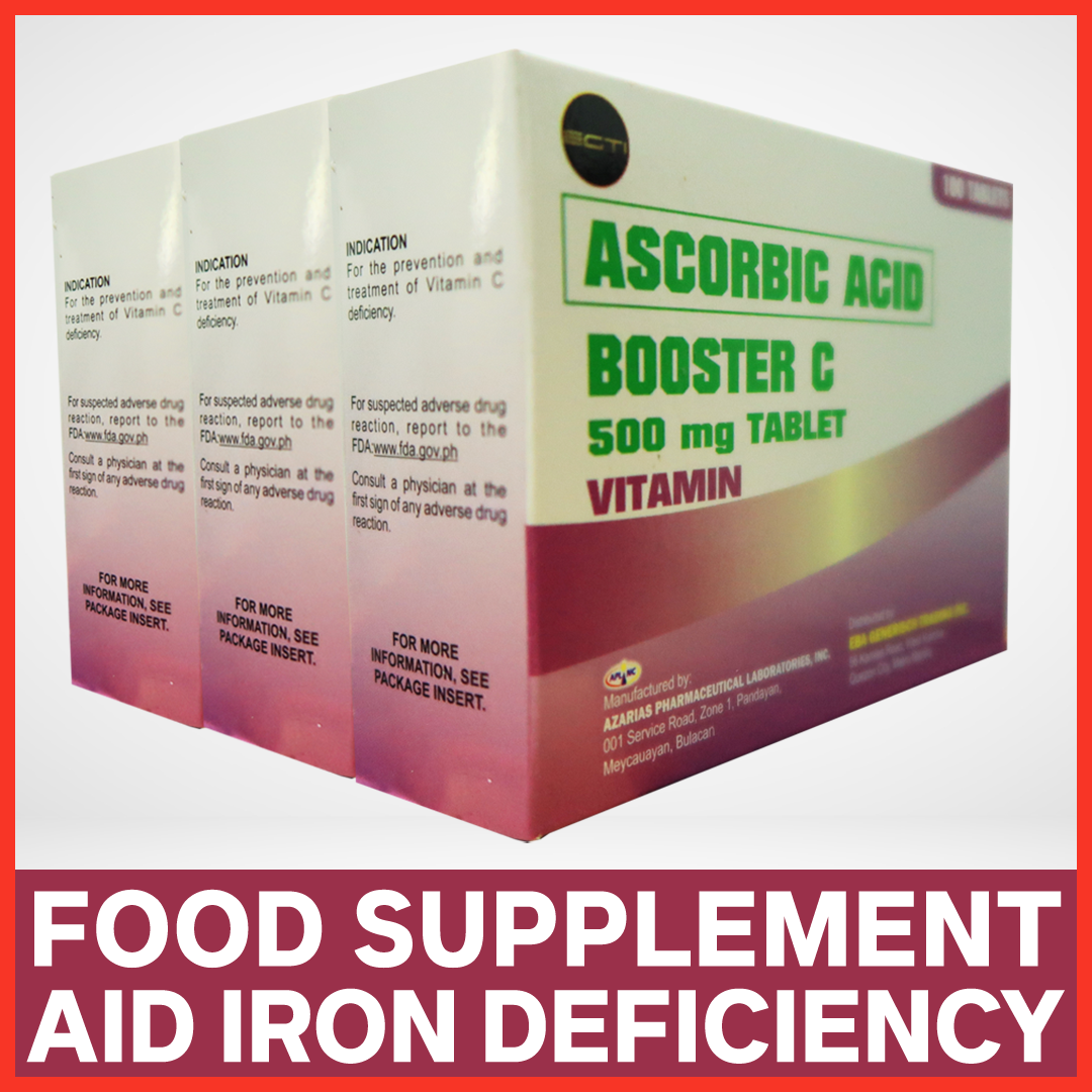 Authentic Ascorbic Acid Vitamin C 500 mg (Booster C) 100 Tablets per