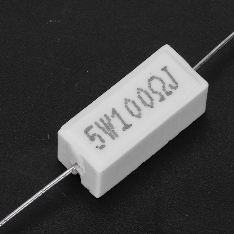 10x Wirewound Ceramic Cement Resistors 100 Ohm 5W Watt 5%
