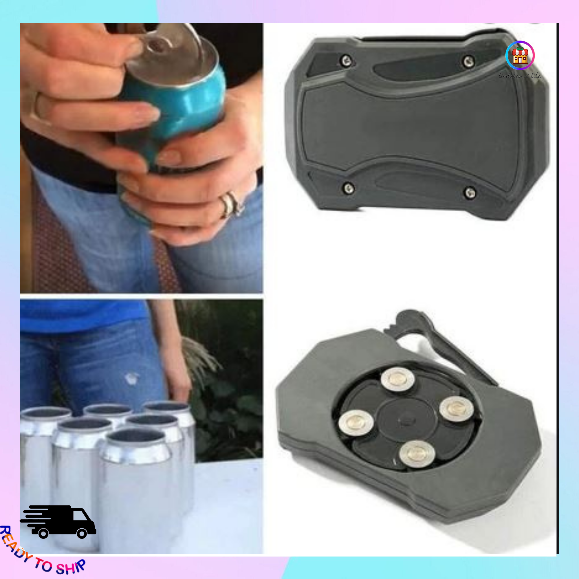 Multifunction Go Swing Can Opener Bar Tool Safety Easy Manual Beverage Bottle 