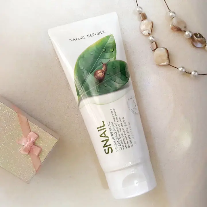 nature republic snail face wash