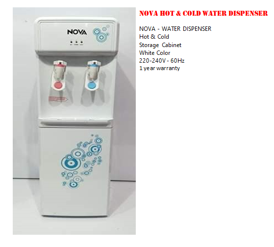 Nova hot sale water dispenser