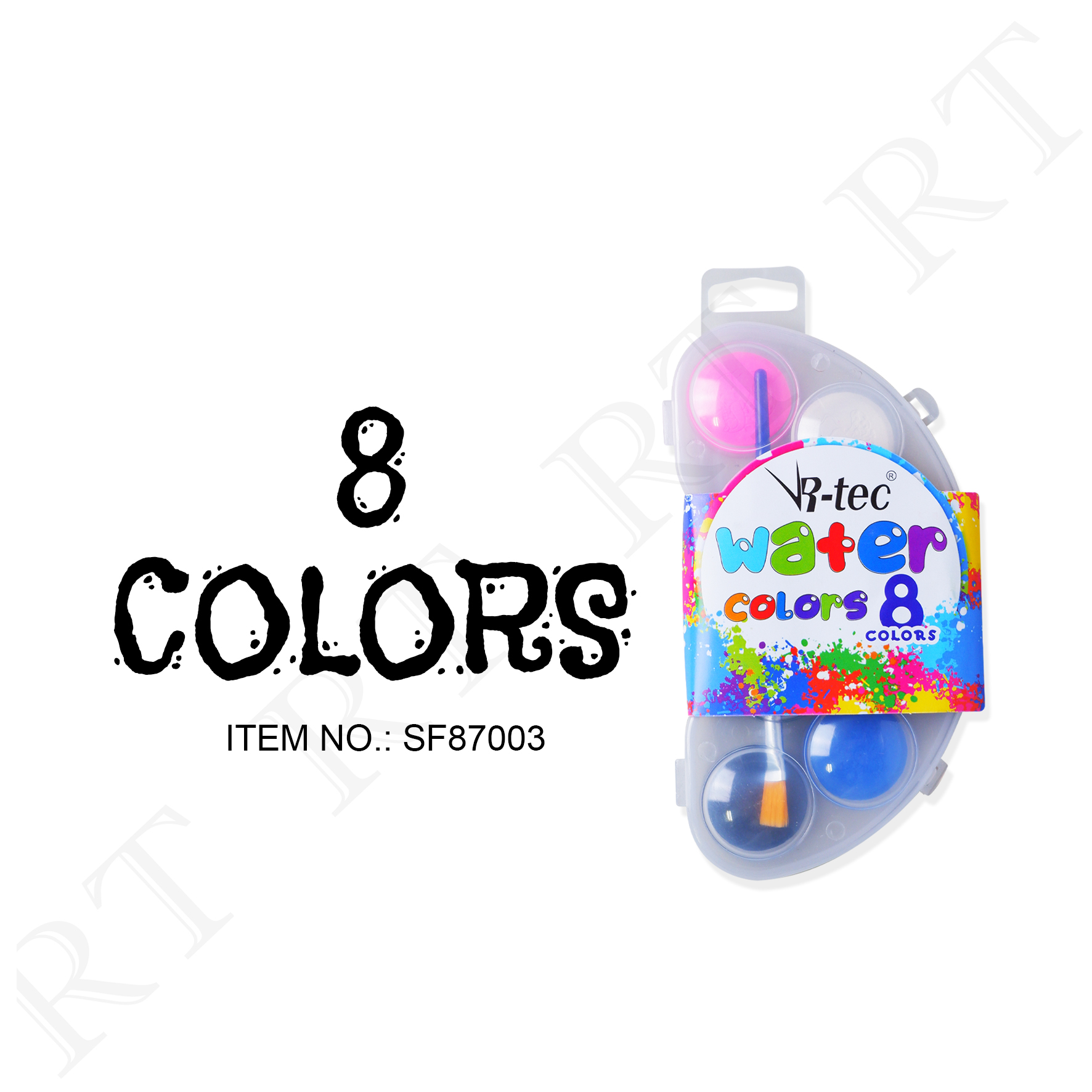 Rtec 16 Rtec 8/12/16 Solid Watercolor Paint Gift Set With Water Brush Art ...