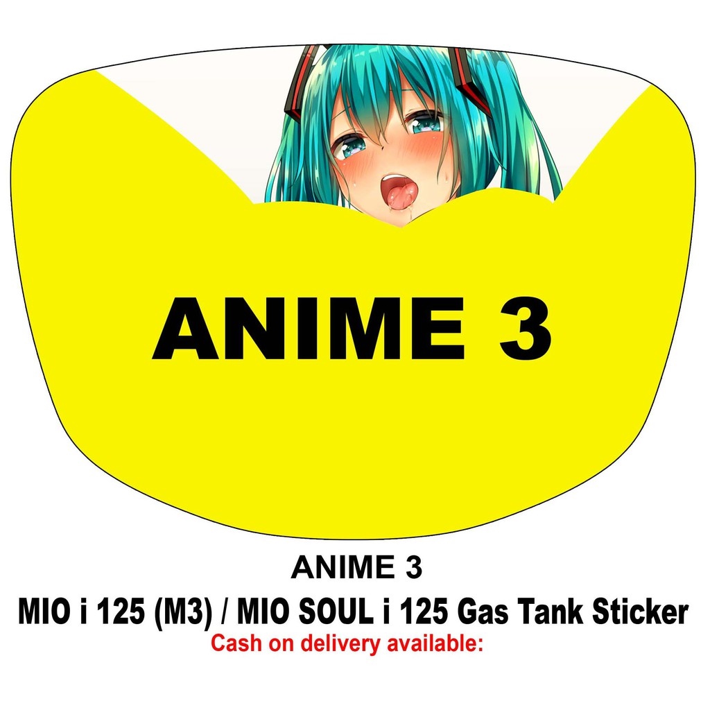 cycle40 MIO I 125 and MSI 125 GAS TANK STICKER ANIME ej cycle Lazada PH