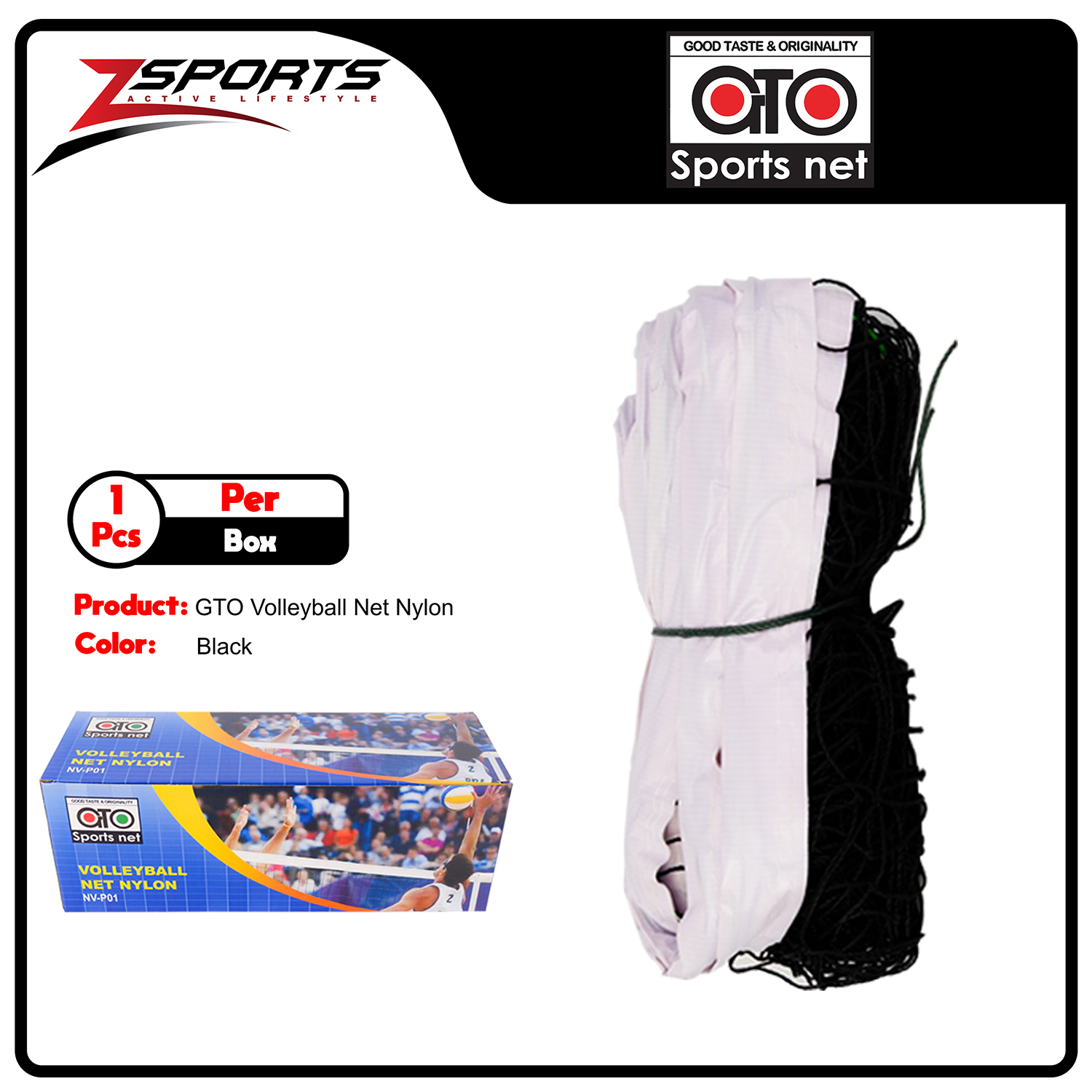 GTO Volleyball Net Nylon with Cable x 1 pc Lazada PH
