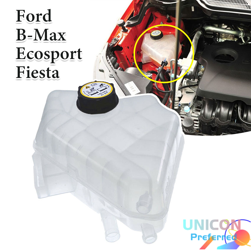 Durable Car Coolant Tank Engine Reservoir 8V218K218AB with Cap for FORD