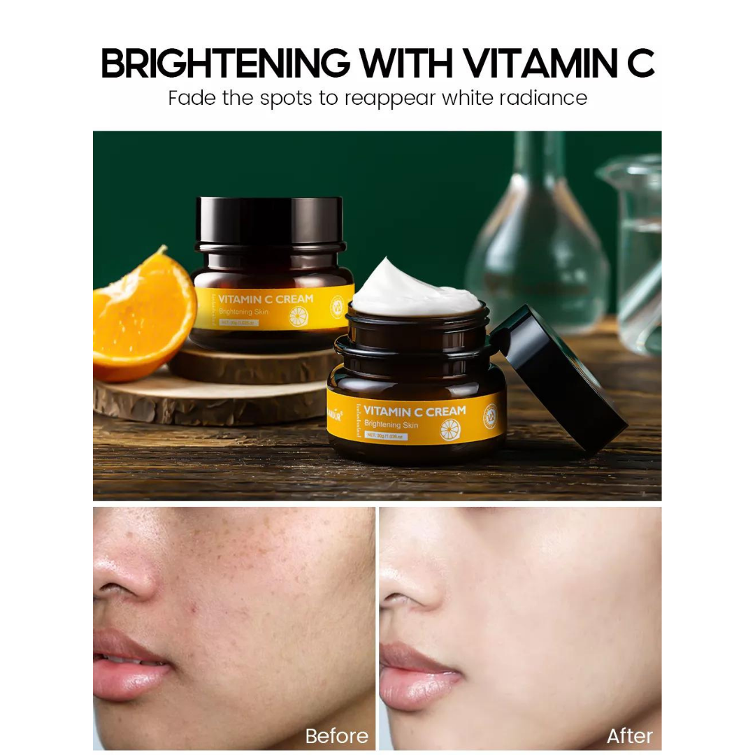 💜VIBRANT GLAMOUR Vitamin C Cream 50g Moisturizing Brightening Whitening