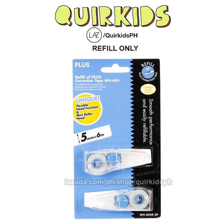 Plus Whiper Mr WH 605 635 Correction Tape Unit Refill Lazada PH