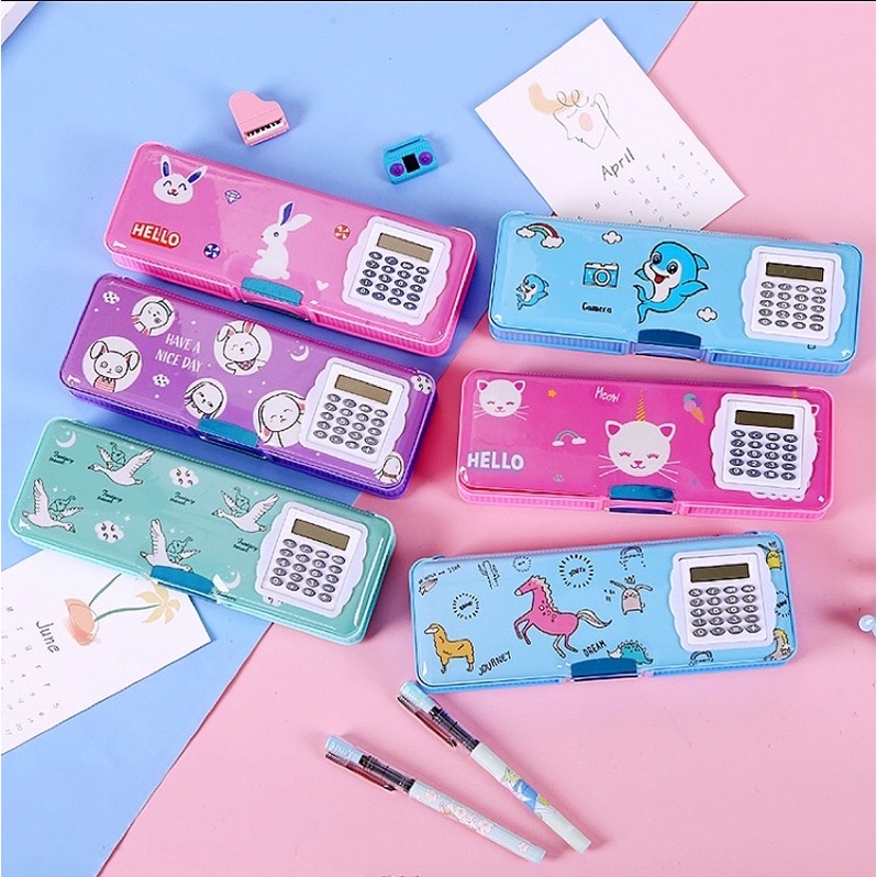 pencil case calculator double sided schoolsupplies☚ Lazada PH