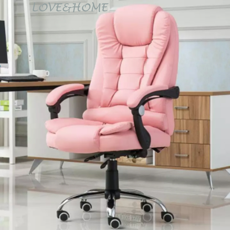 BVS Halter Reclining Leather Office Chair Modern Executive Height Adjustable Rolling 360 Degrees