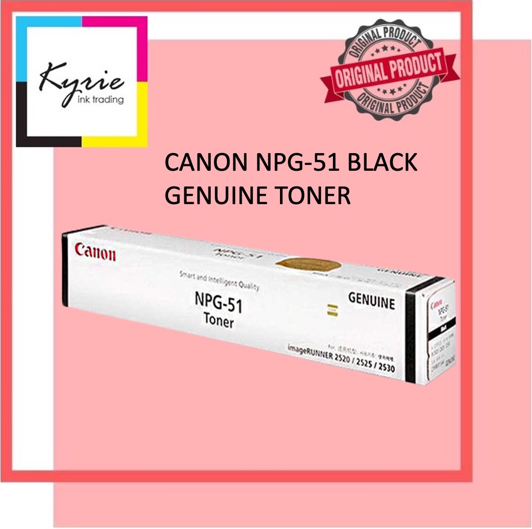 Canon NPG51 Black Genuine/Original Toner Cartridge NPG51 Lazada PH