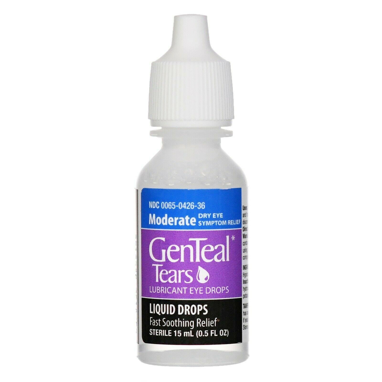 Genteal Tears Lubricant Eye Drops, Moderate Dry Eye Symptom Relief, 0.5