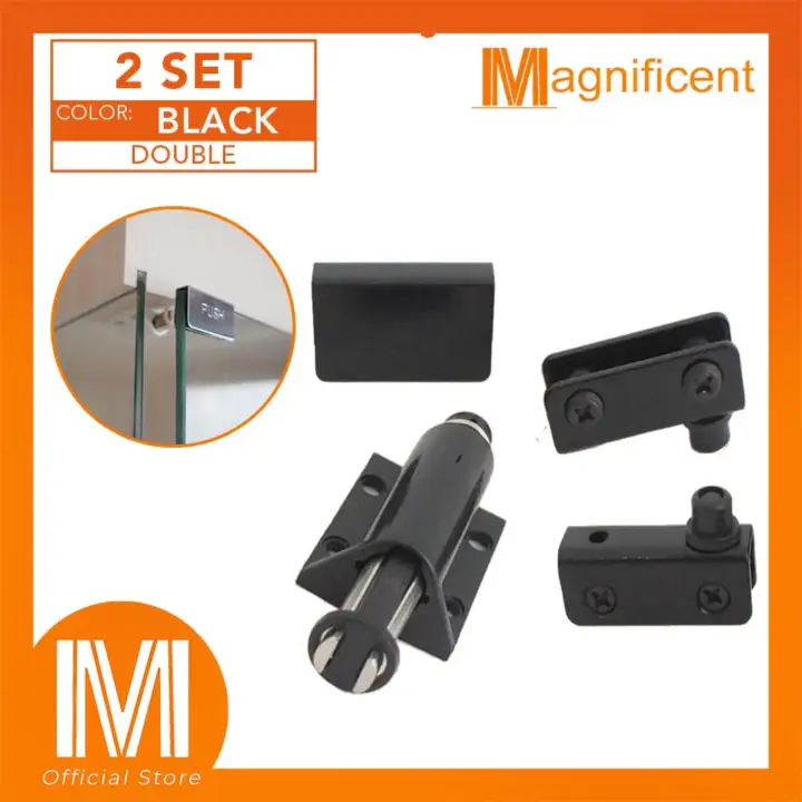 Single Magnetic Push To Open Touch Catch Pivot Hinge For Kitchen