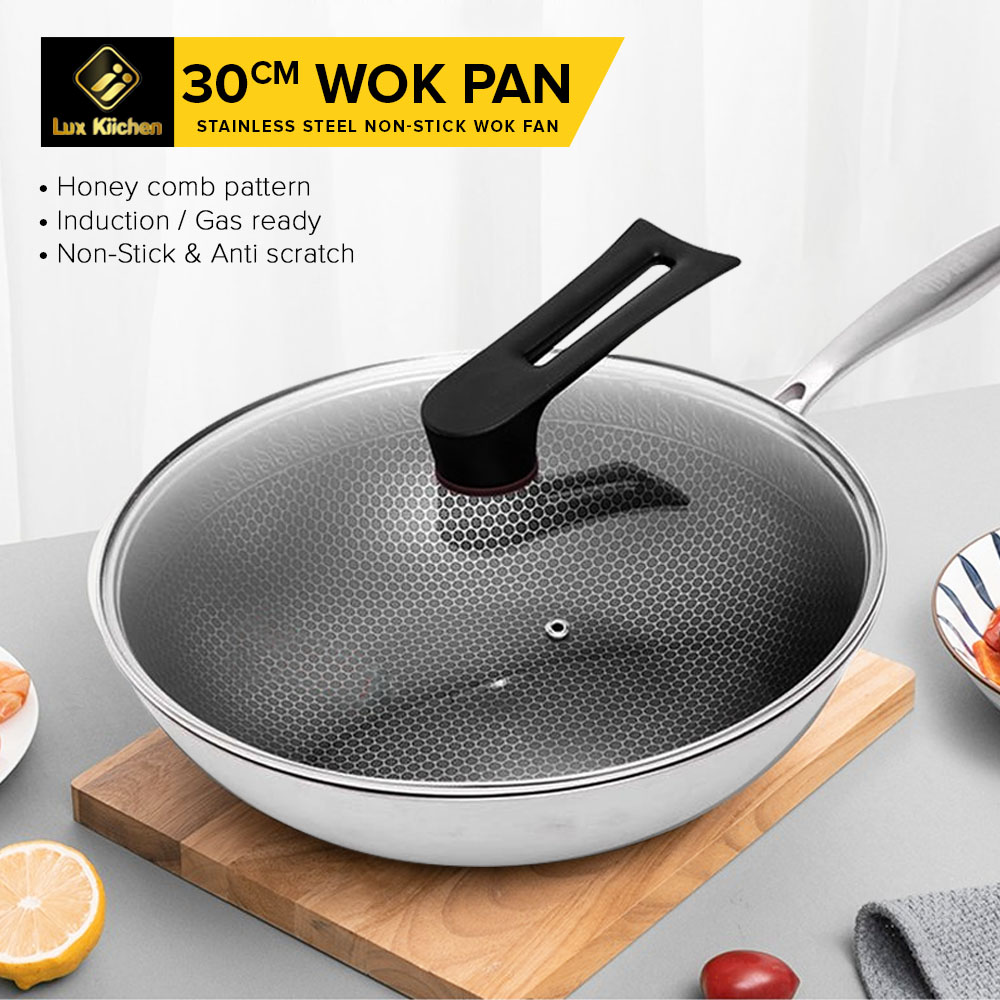 Lux Kiichen Non Stick Pan Stainless Steel Non Stick Frying Pan
