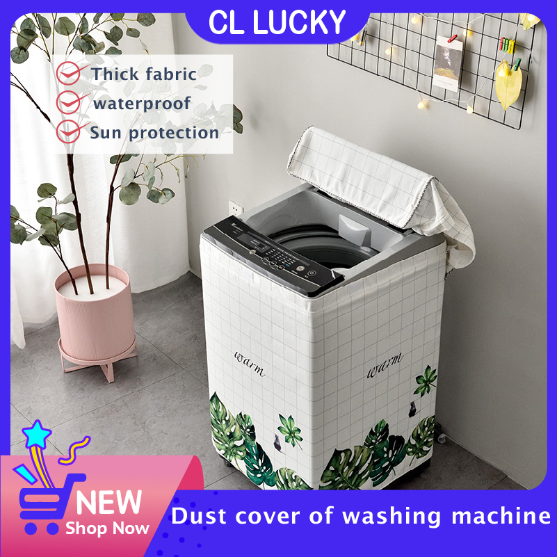 Microwave Oven Dust Cover Washing Machine Dirt Proof Protector W/Pocket Hot