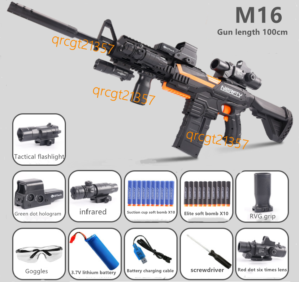 M416 Blaster Electric Nerf Riffle Machine Gun, Battery Operated ...