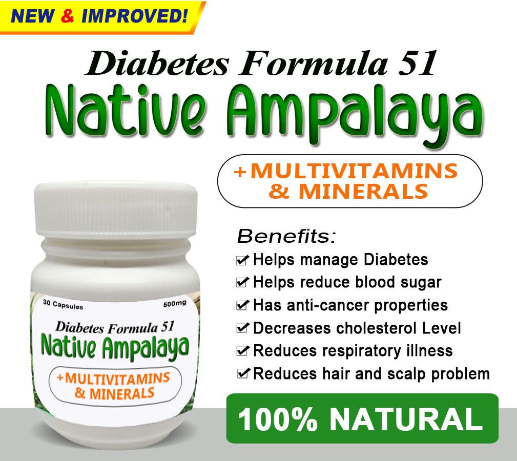 Diabetes Formula 51 Native Ampalaya + Multivitamins & Minerals Lazada PH
