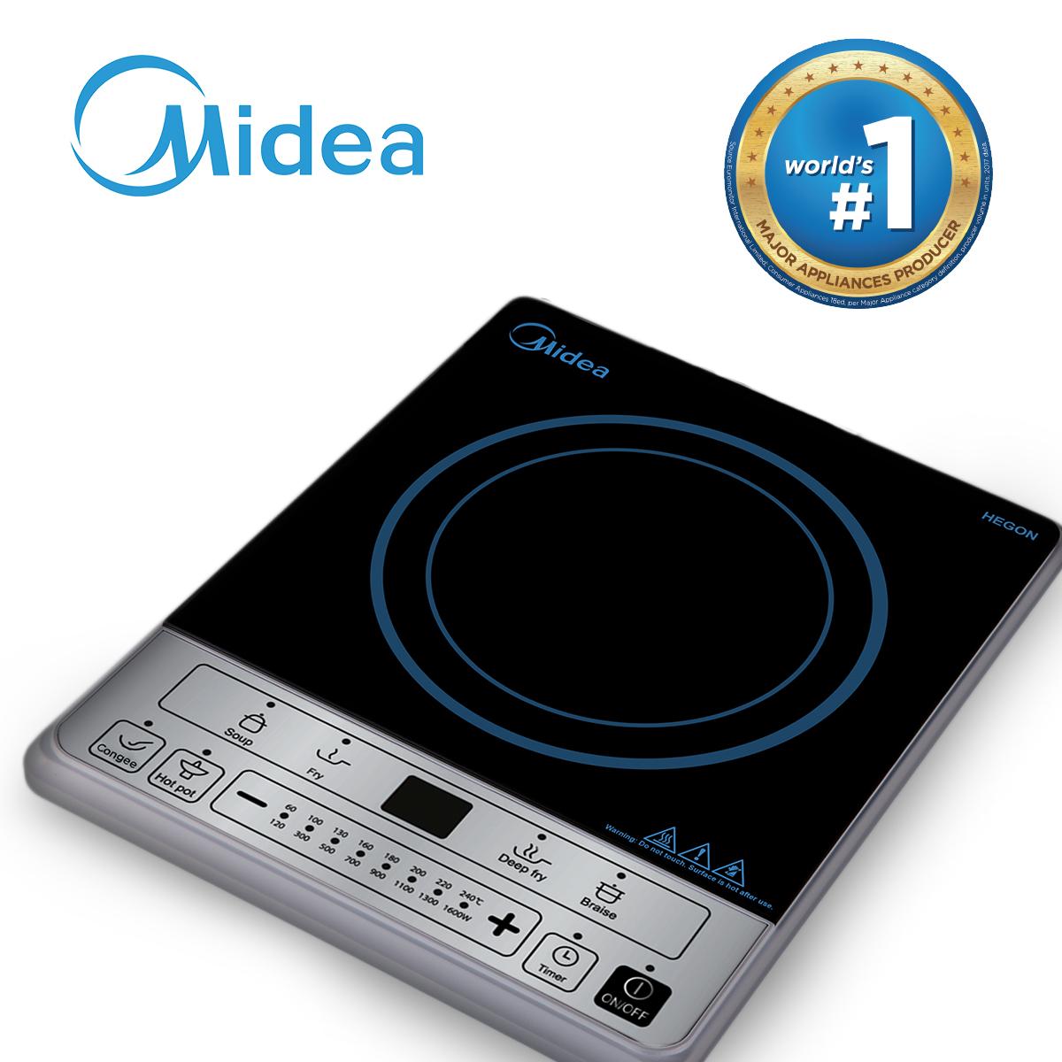 Midea Push Button Induction Cooker Appliances on Sale / Induction Stove with Free Cooking Pot