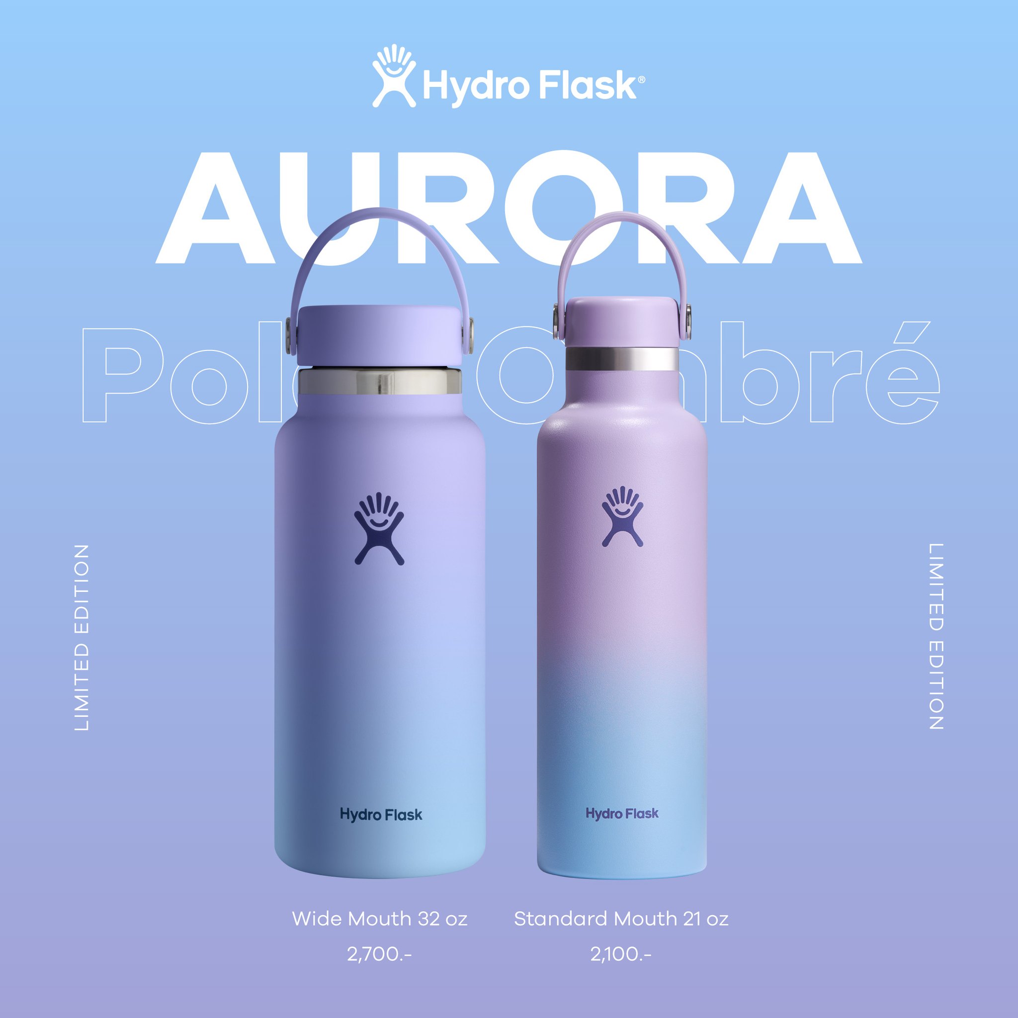 HYDROFLASK TUMBLER AURORA VERSION 22oz/32oz/40oz Lazada PH