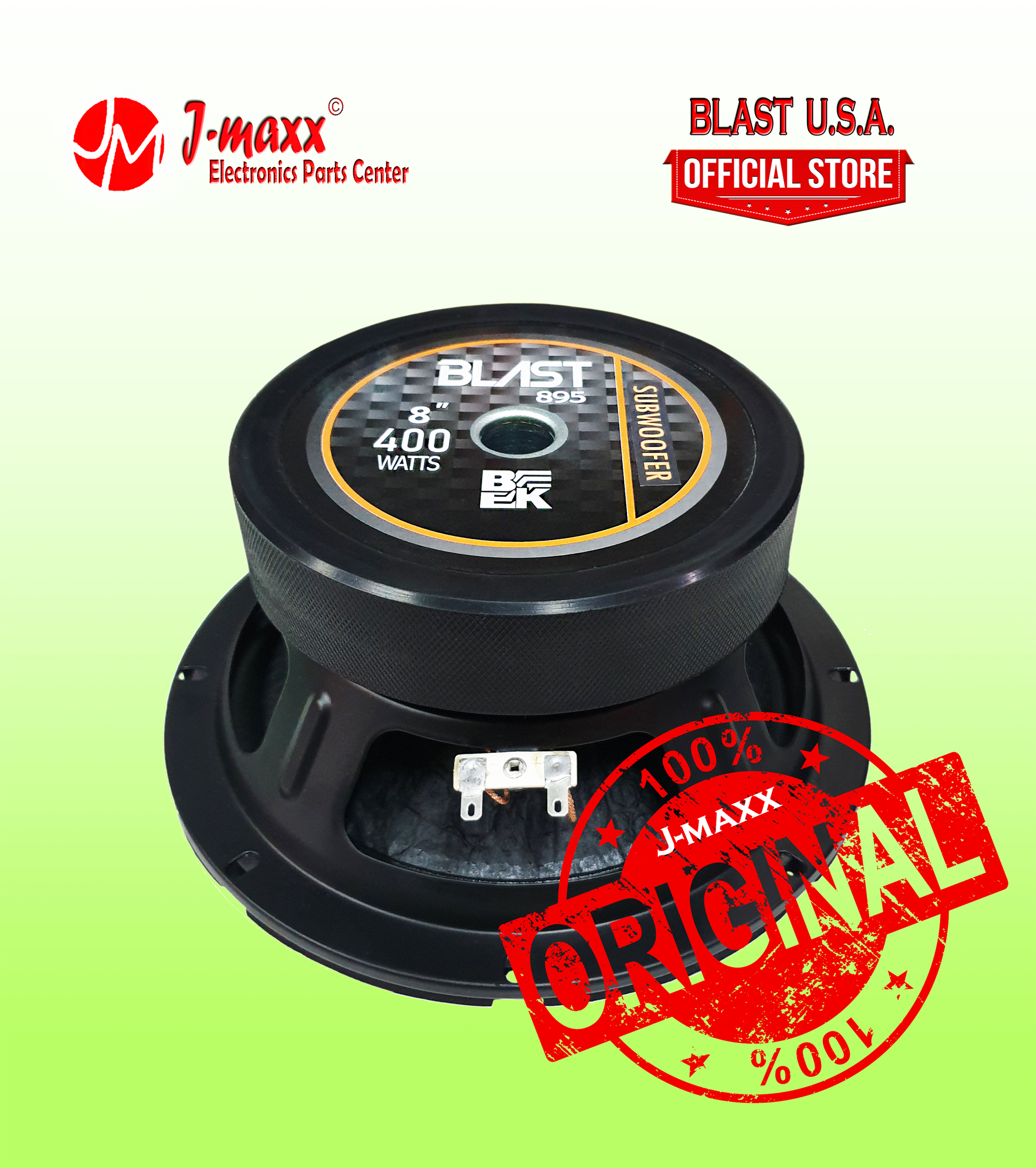BLAST Subwoofer Speaker 8 inches 400W SUB-895 w/ Free Screen-Mesh (USA ...