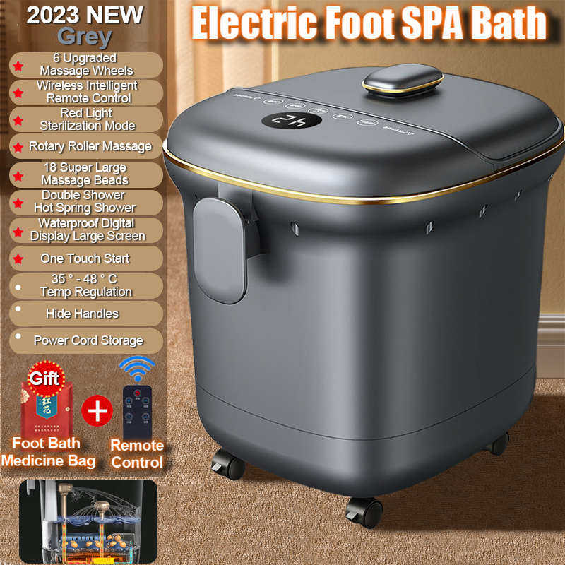 Electric foot spa machine, foot spa basin, foot bath basin, Double hot