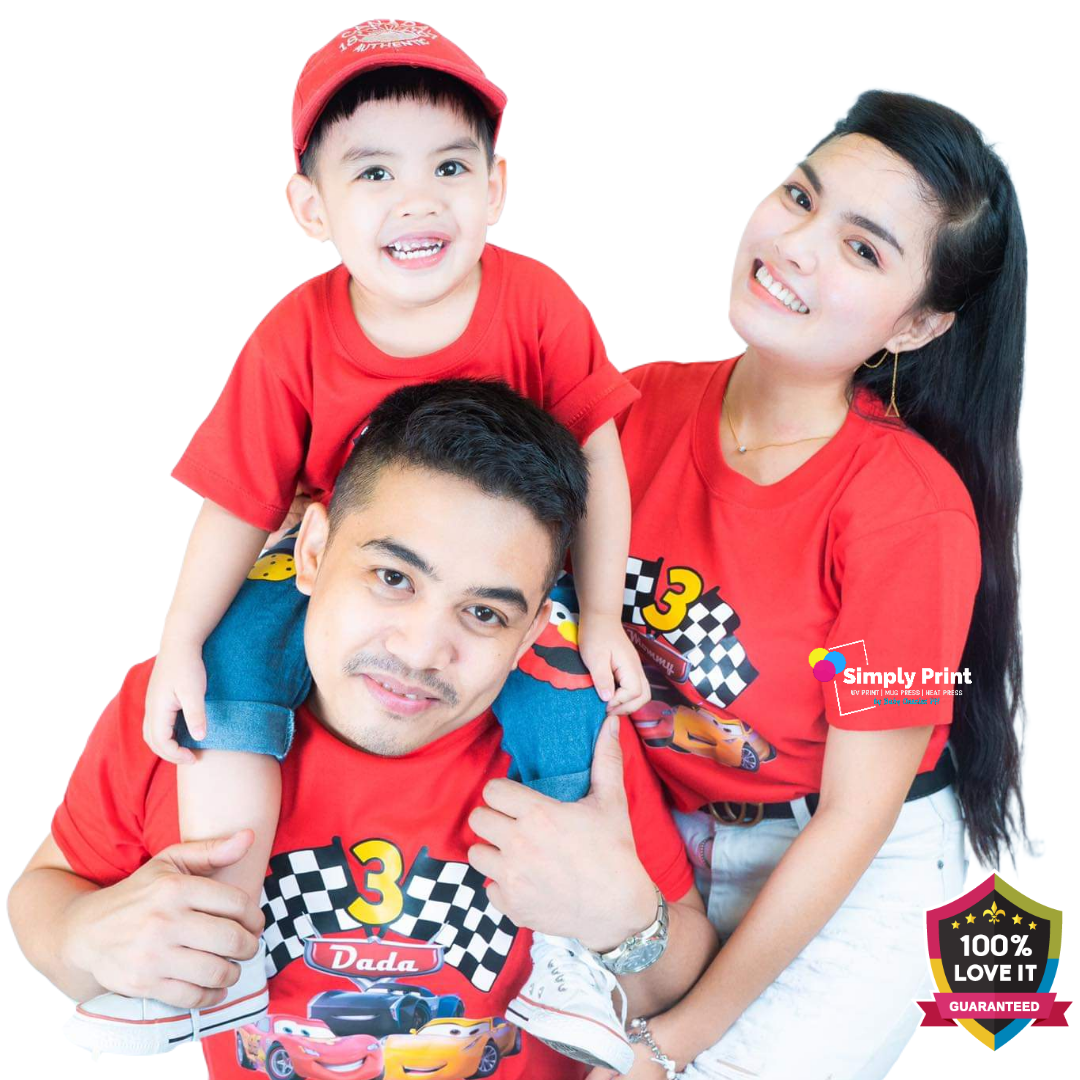 Cars Mcqueen Family Matching Tshirt Set 