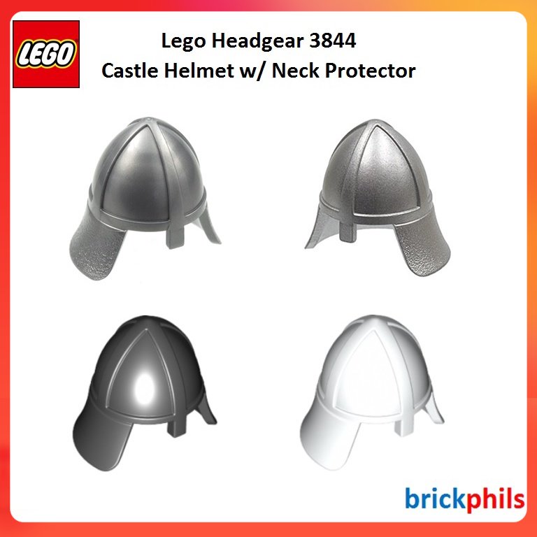 Lego Headgear 3844 Castle Helmet w/ Neck Protector Authentic