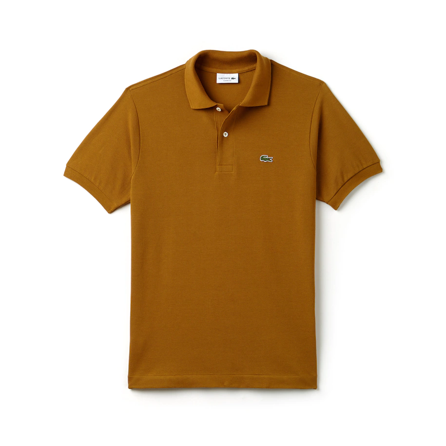 lacoste mustard t shirt