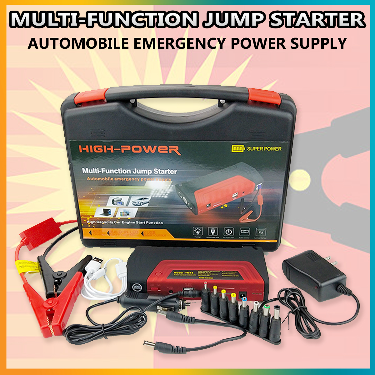 HIgh Power MultiFunction Jump Starter Automobile Emergency Power