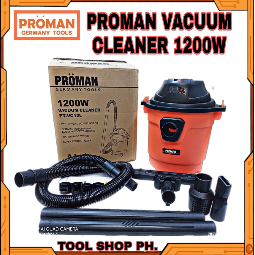 PROMAN JAPAN VACUUM CLEANER 12L WET AND 