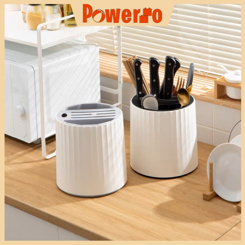 360 Degree Rotation Multipurpose Kitchen Utensils Holder Tableware Cutlery  Storage Holder Kitchen Storage Rack Kitchen Organizer