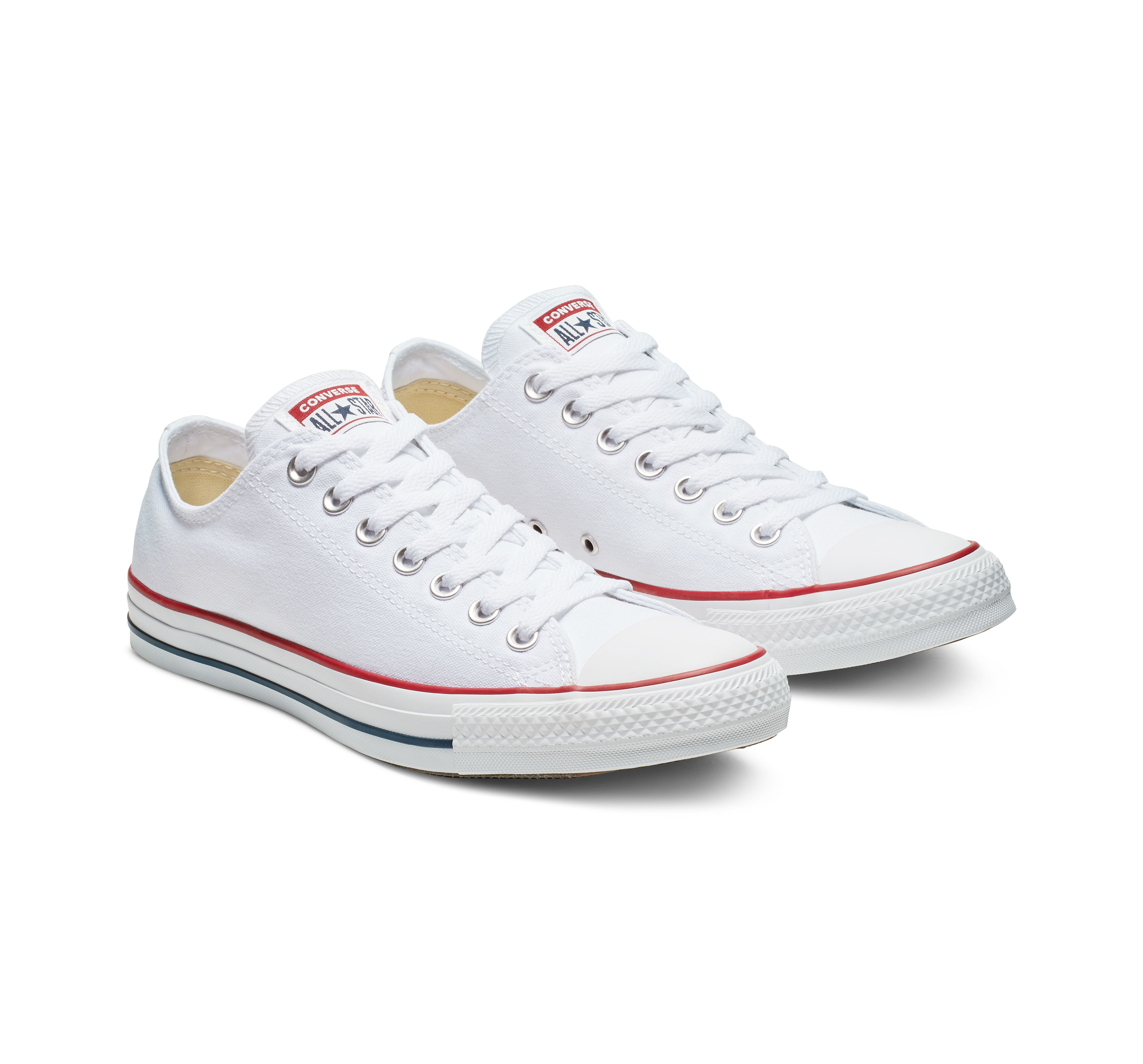 converse chuck taylor low top lean optic white