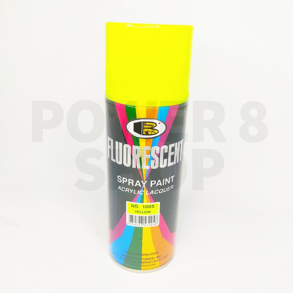 Bosny Fluorescent Spray Paint Acrylic Laquer No. 1005 Yellow Spray