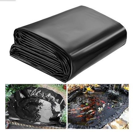 【3 Days Delivery】Black HDPE Fish Pool Pond Liner Membrane Gardens Pools ...