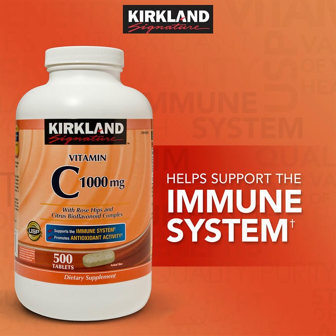 Kirkland Signature Vitamin C 1000mg With Rose Hips Lazada Ph