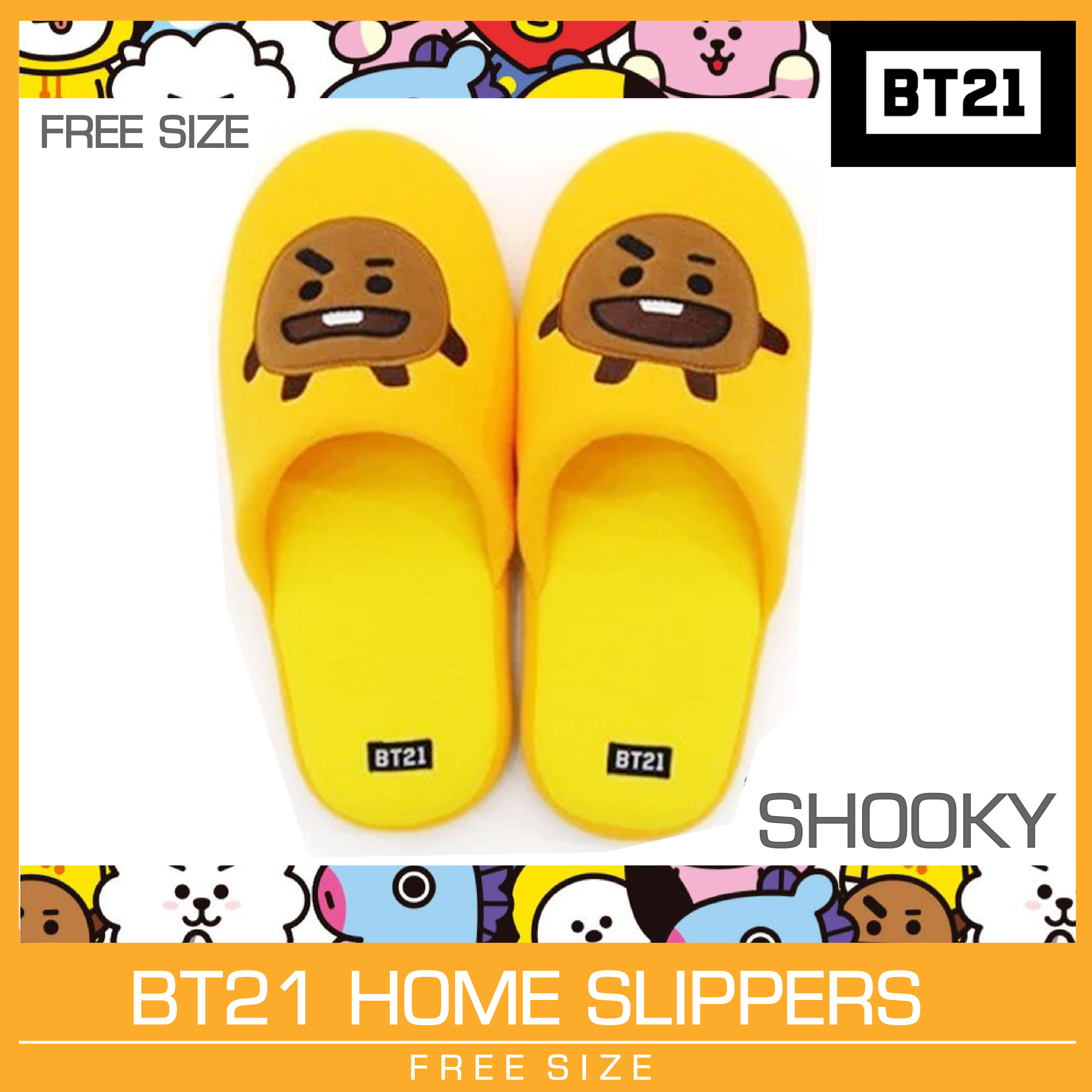 bt21 indoor slippers