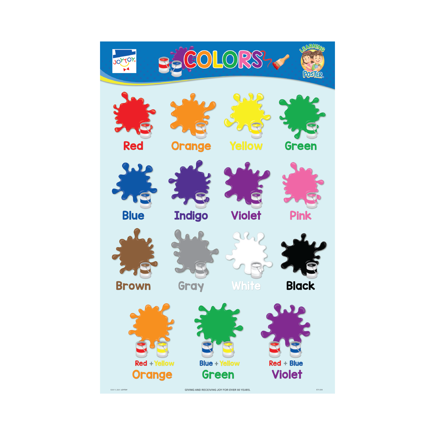 JOYTOY Colors Educational Poster Lazada PH