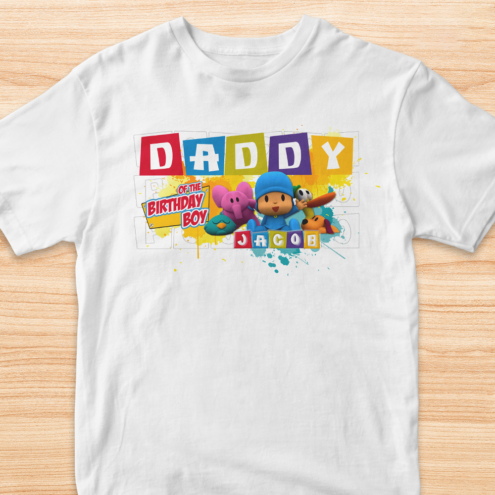 pocoyo birthday shirt