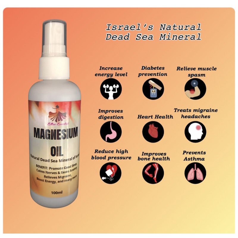 Magnesium Oil Spray for Muscle pain and cramps in 100ml Lazada PH
