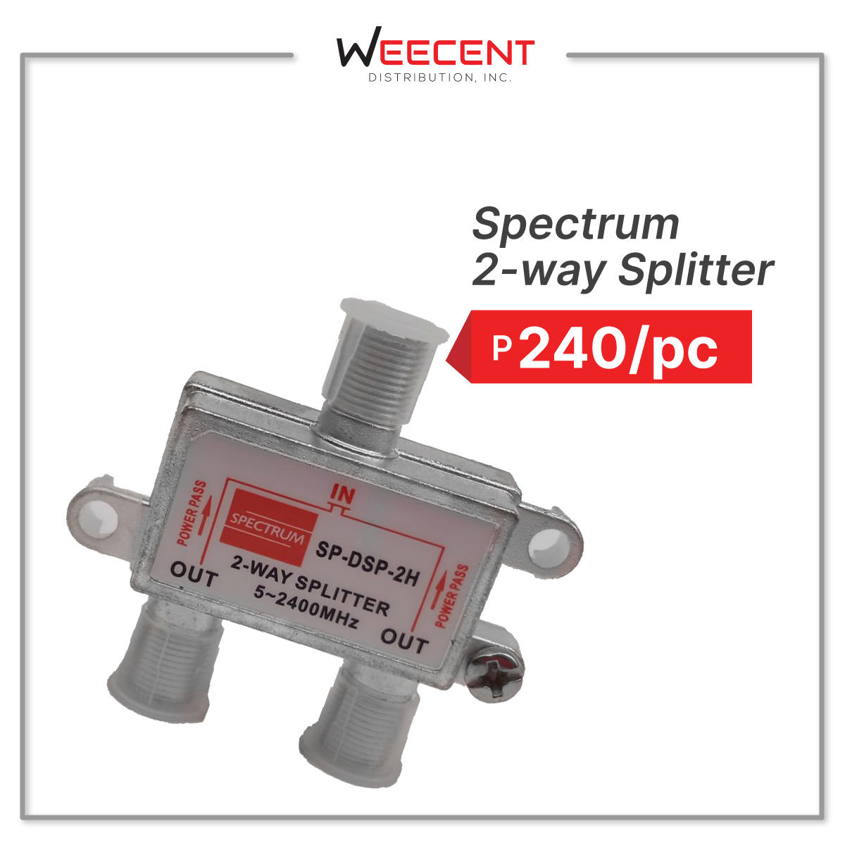 SPECTRUM 2WAY SPLITTER Lazada PH