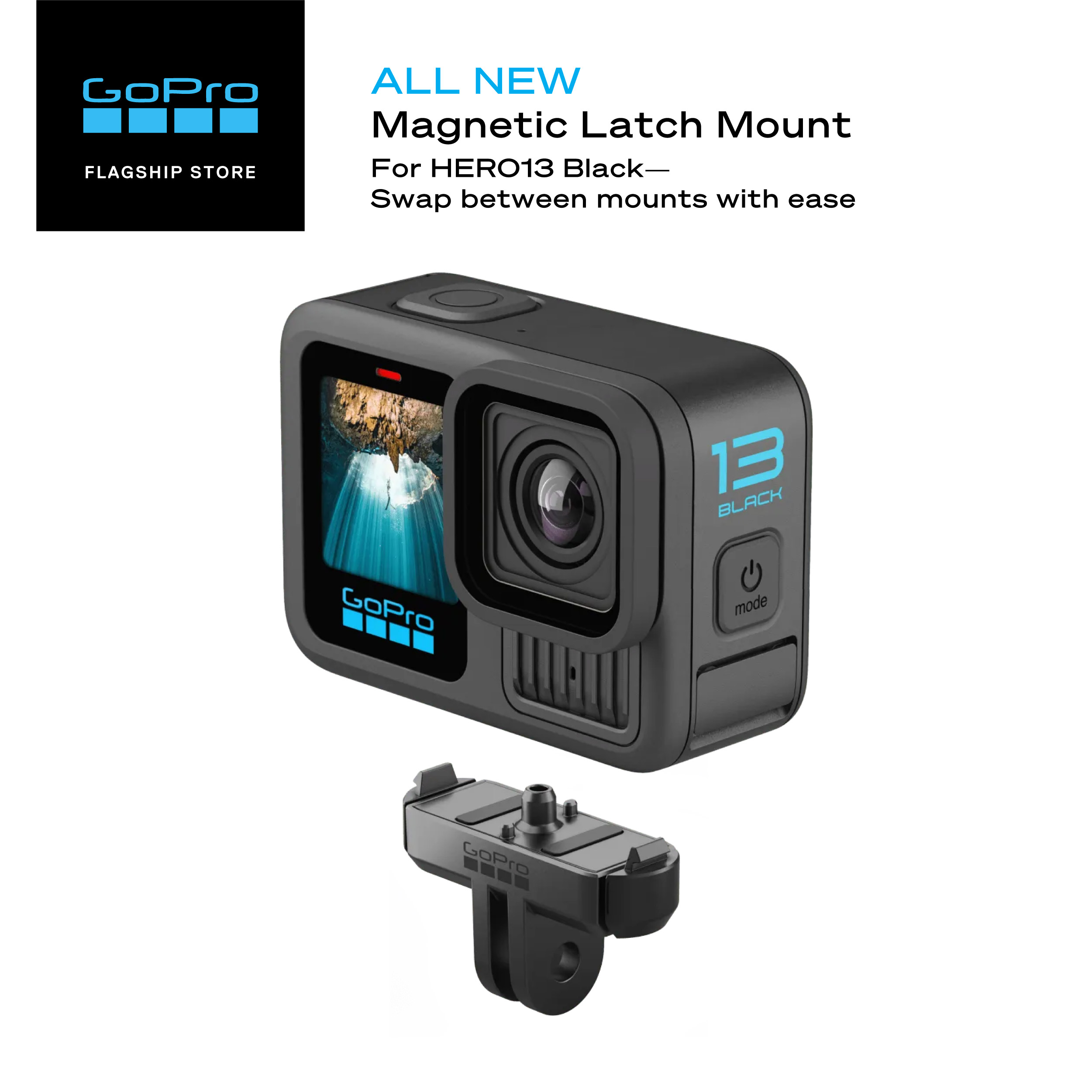 gopro magnetic mount GoPro Magnetic Latch Mount