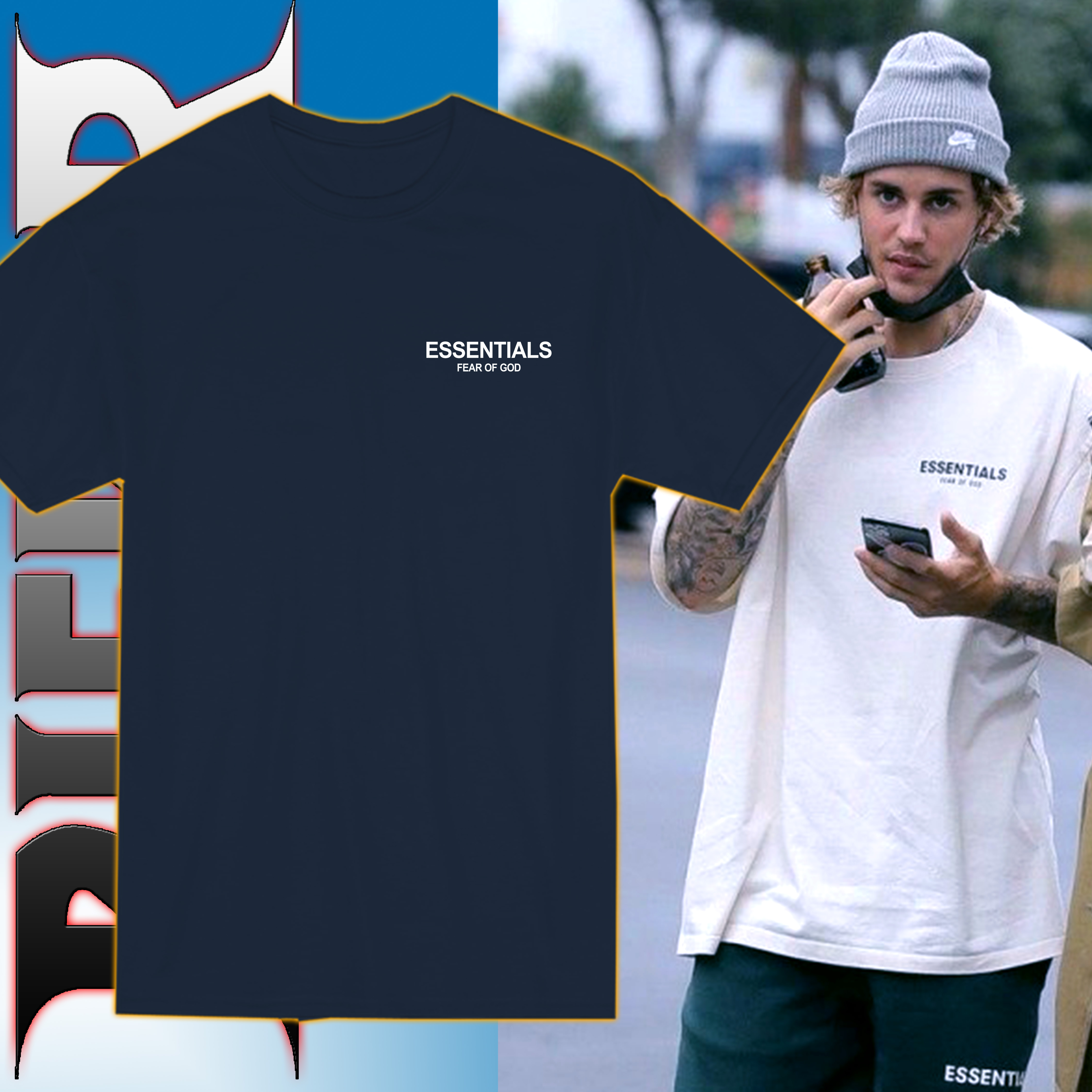 Justin Bieber着用 ESSENTIALS エッセンシャルズ パーカー｜ファッション