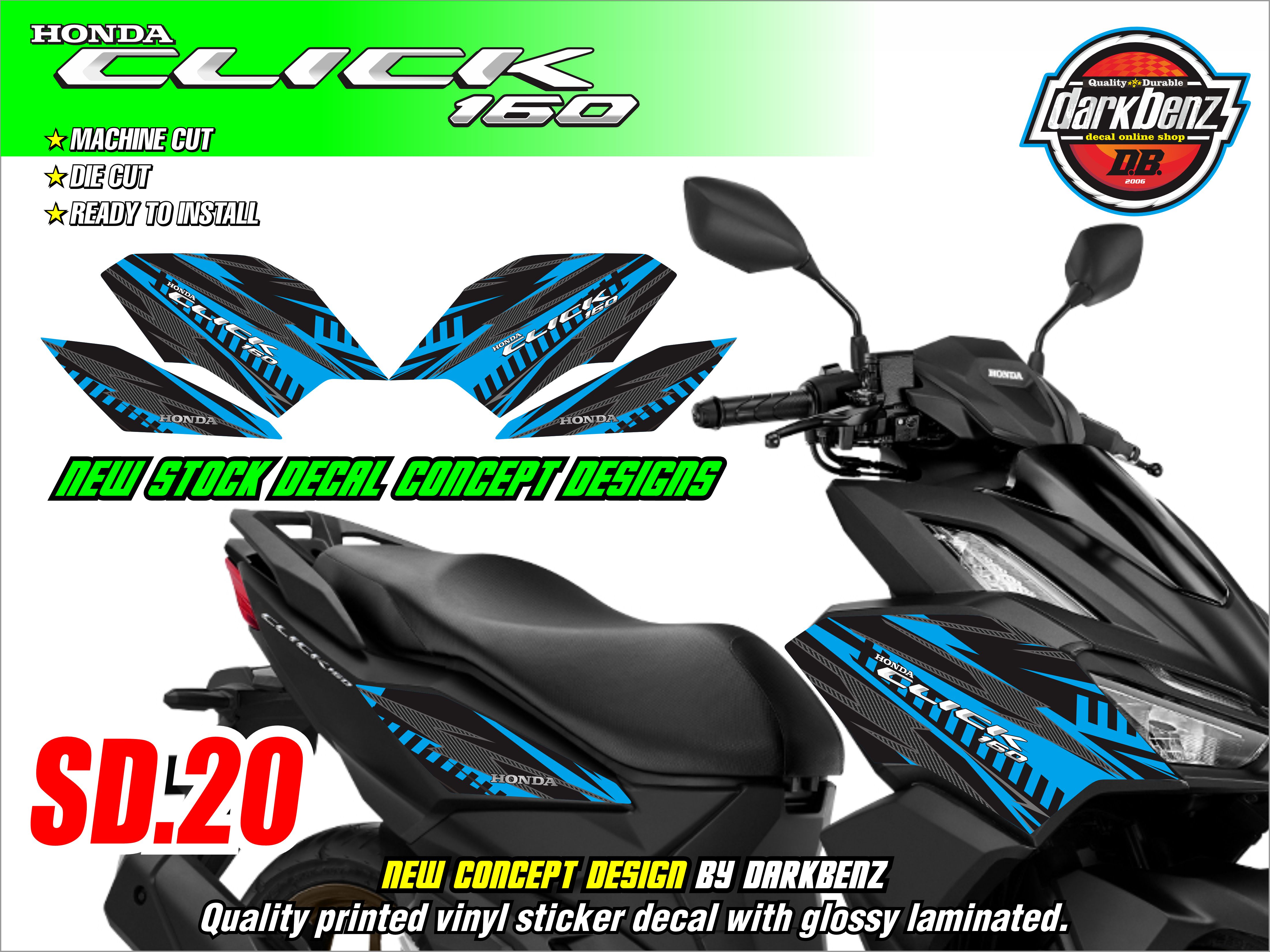 Decals For Motorcycle Honda Click