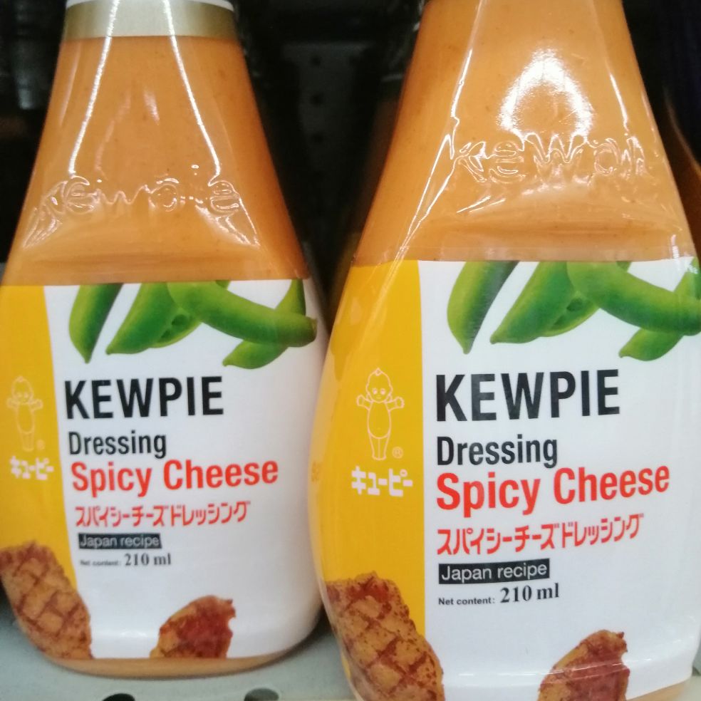 KEWPIE DRESSING SPICY CHEESE FLAVOR JAPAN RECIPE 210ML PER BOTTLE GREAT