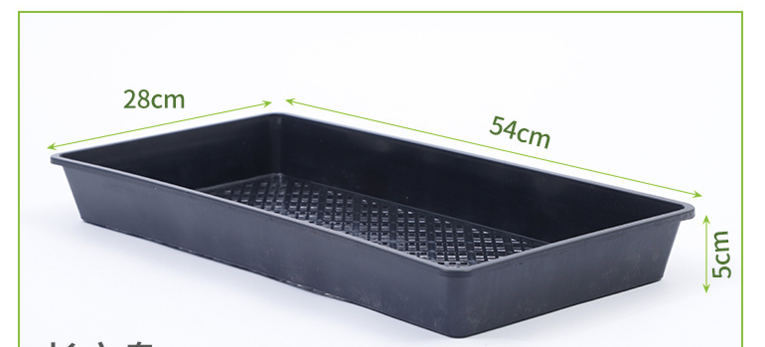 M&A PHC (3pcs) Square or Rectangle Germination Seedling Tray/Black Flat ...