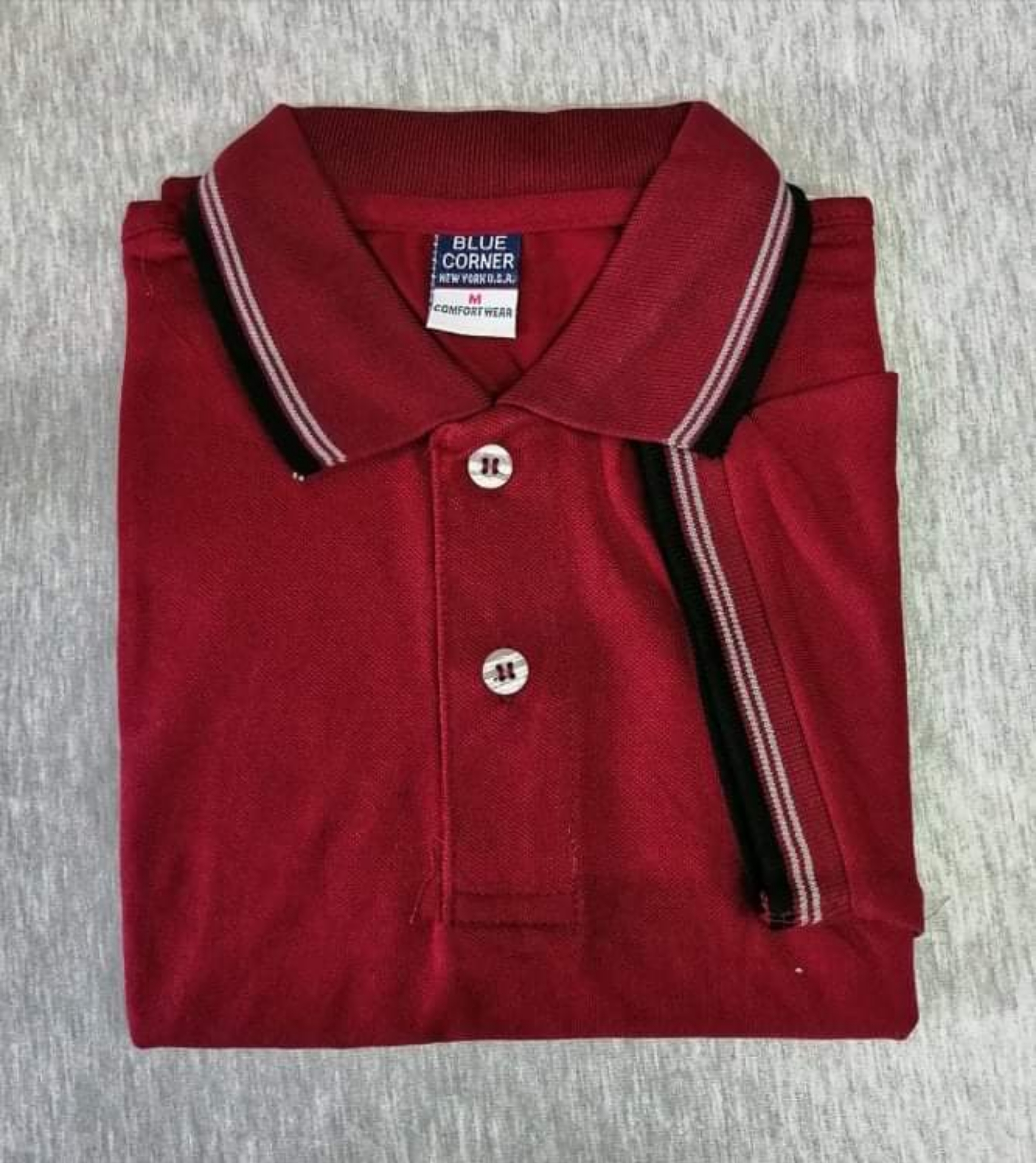 Blue Corner POLOSHIRT WITH STRIPES 