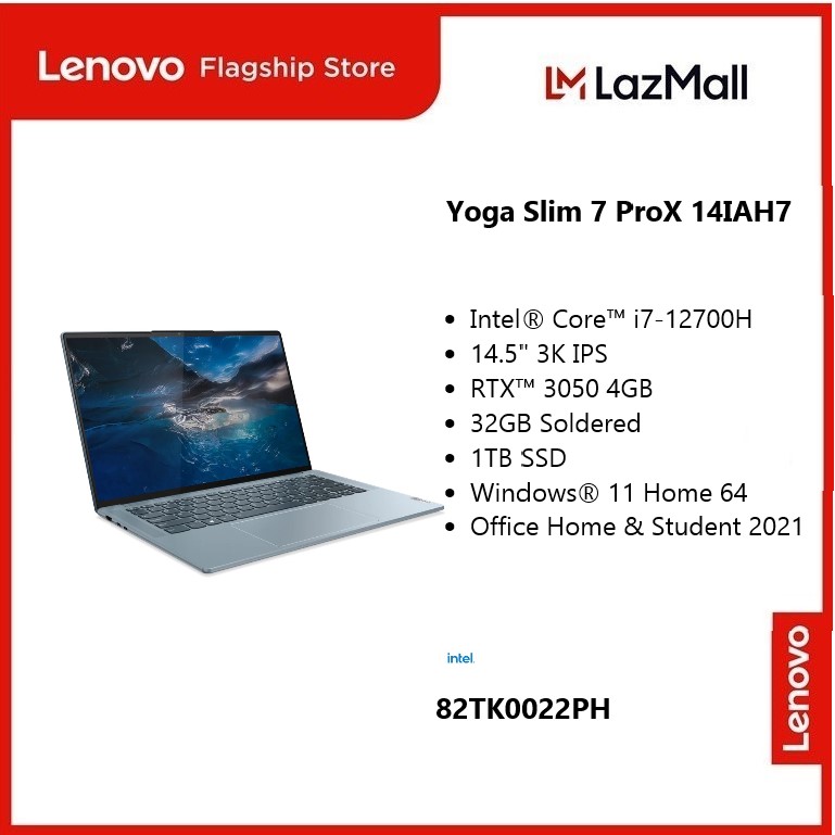 Lenovo Yoga Slim 7 Prox 14iah7 82tk0022ph Intel® Core™ I7 12700h Nvidia® Geforce Rtx™ 3050