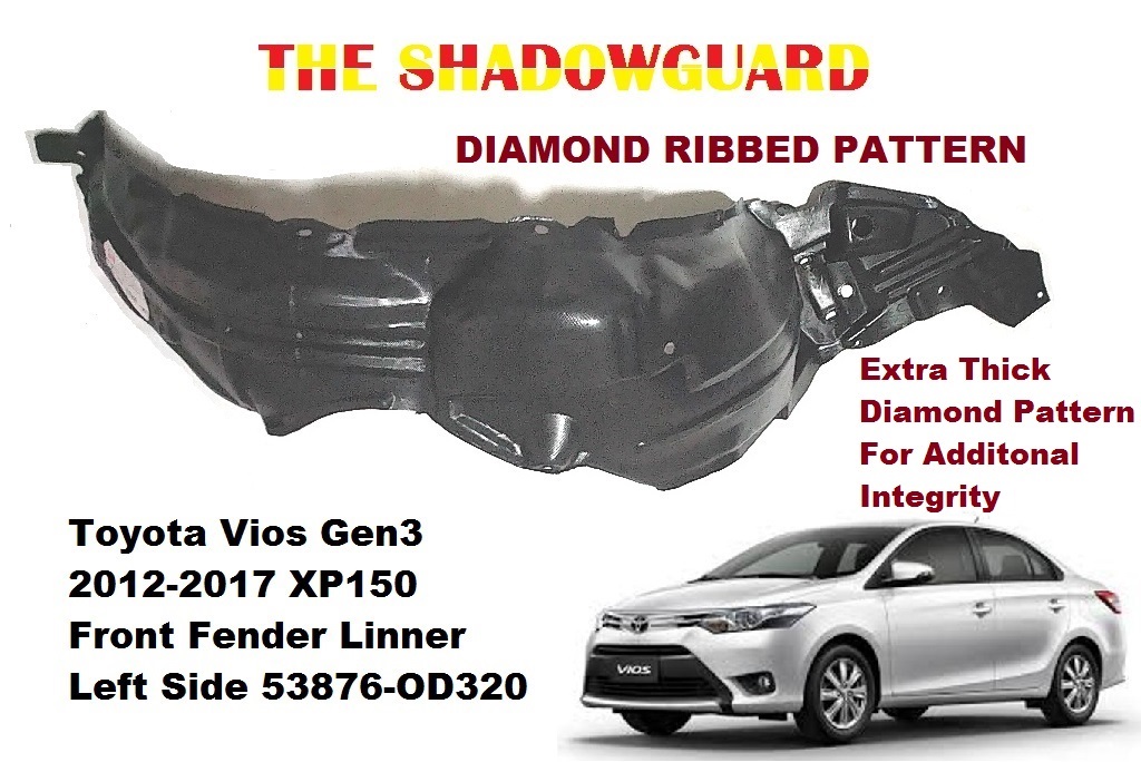 Fender Liner Vios Gen3 Diamond Pattern 20122017 Front Fender Liner