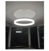 Led Circular Acrylic Pendant Lamp Modern Simple Chandelier Living