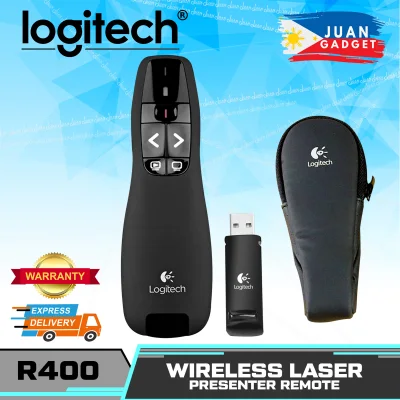 Logitech R400 Wireless Presenter Wireless Presentation Remote Clicker with Laser Pointer | JG Superstore by Juan Gadget